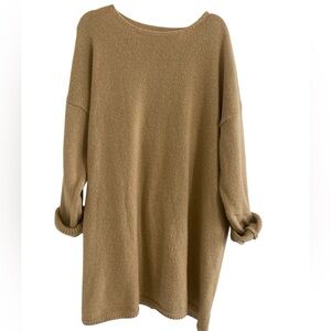 Cozy Tan Women's Sweater Dress- size 5XL